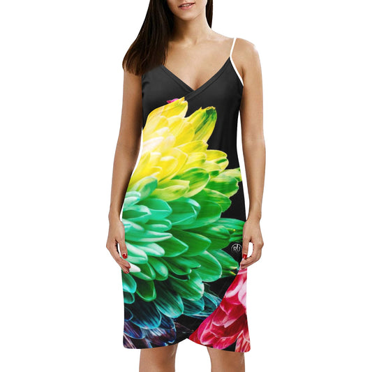 Spaghetti Strap Backless Beach Dress