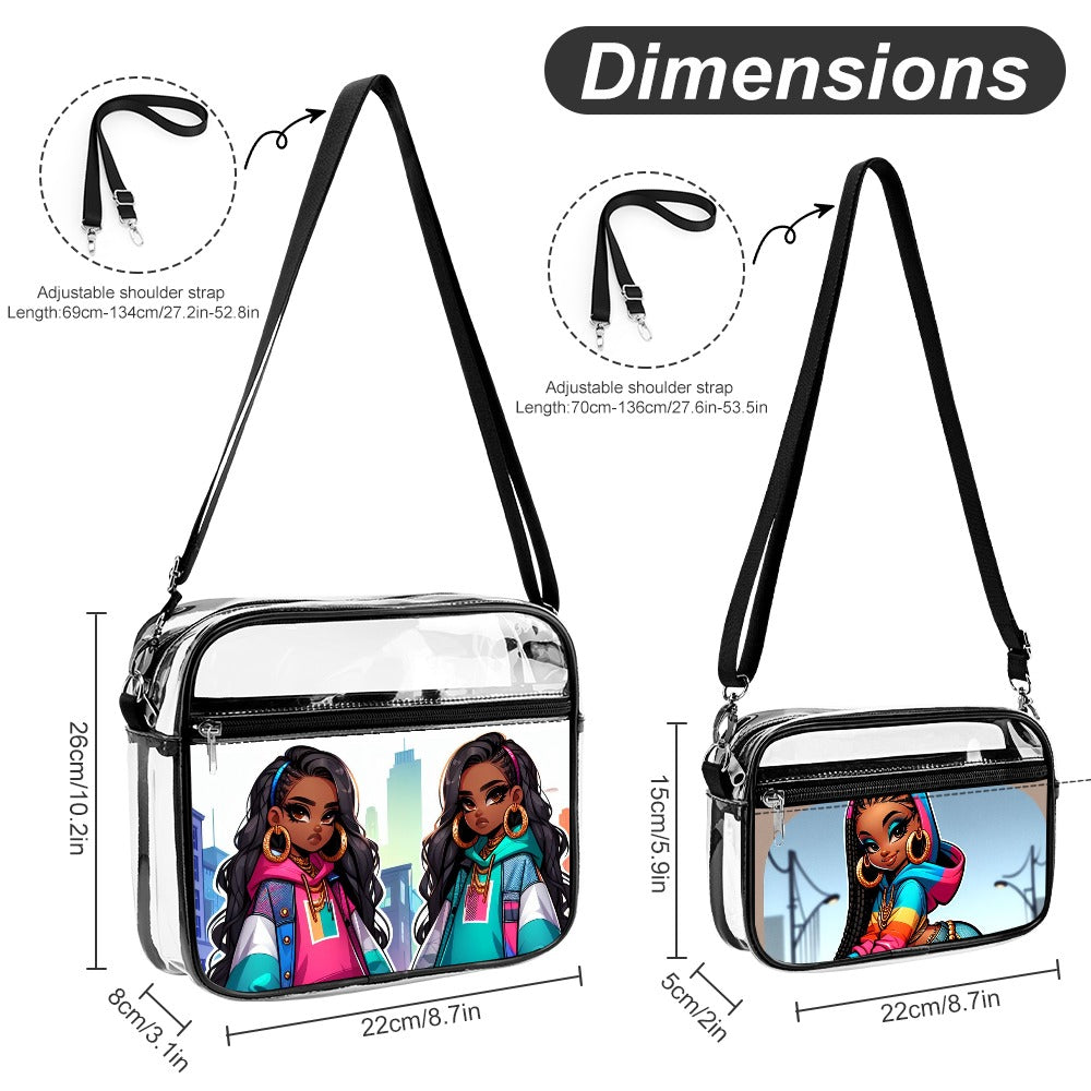 Transparent satchel set Two piece  2024 New