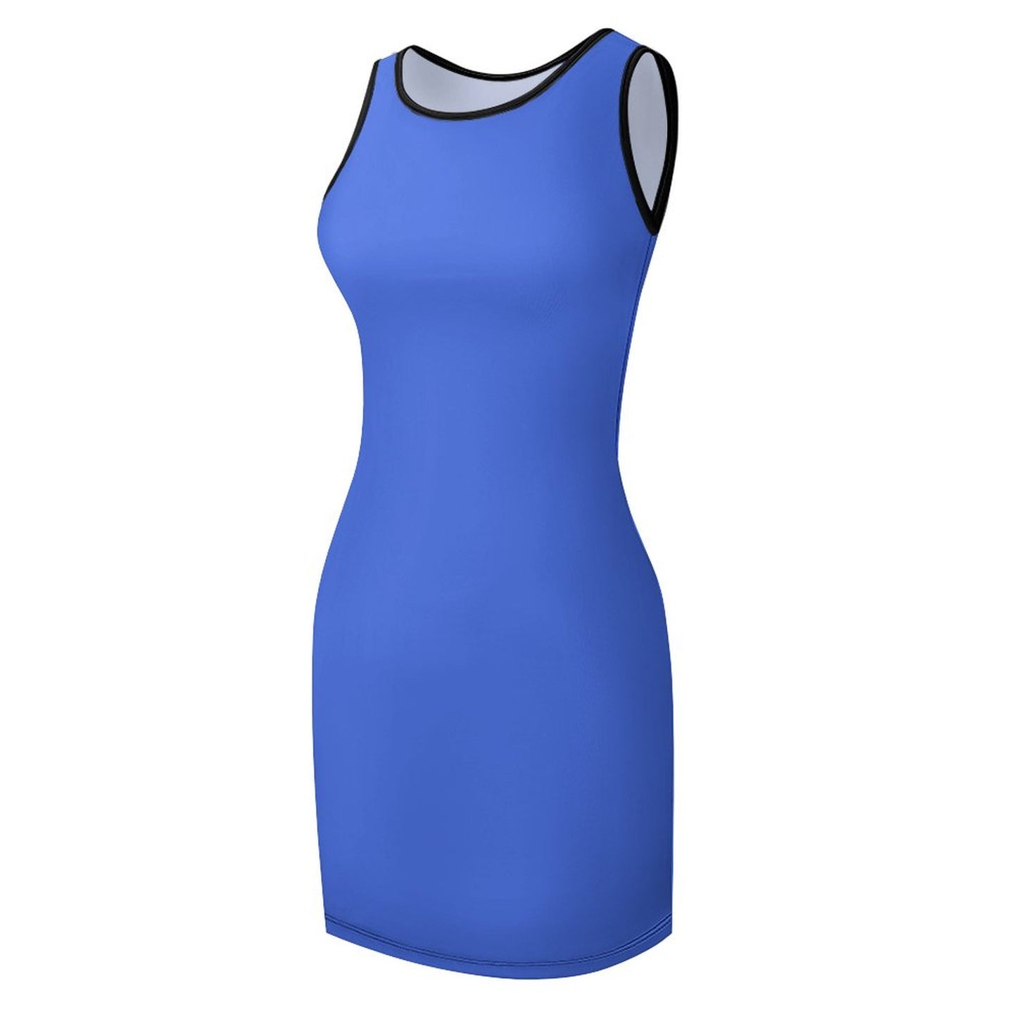 Royal Blue Ladies Tank Dress NZ014 (All-Over Printing)