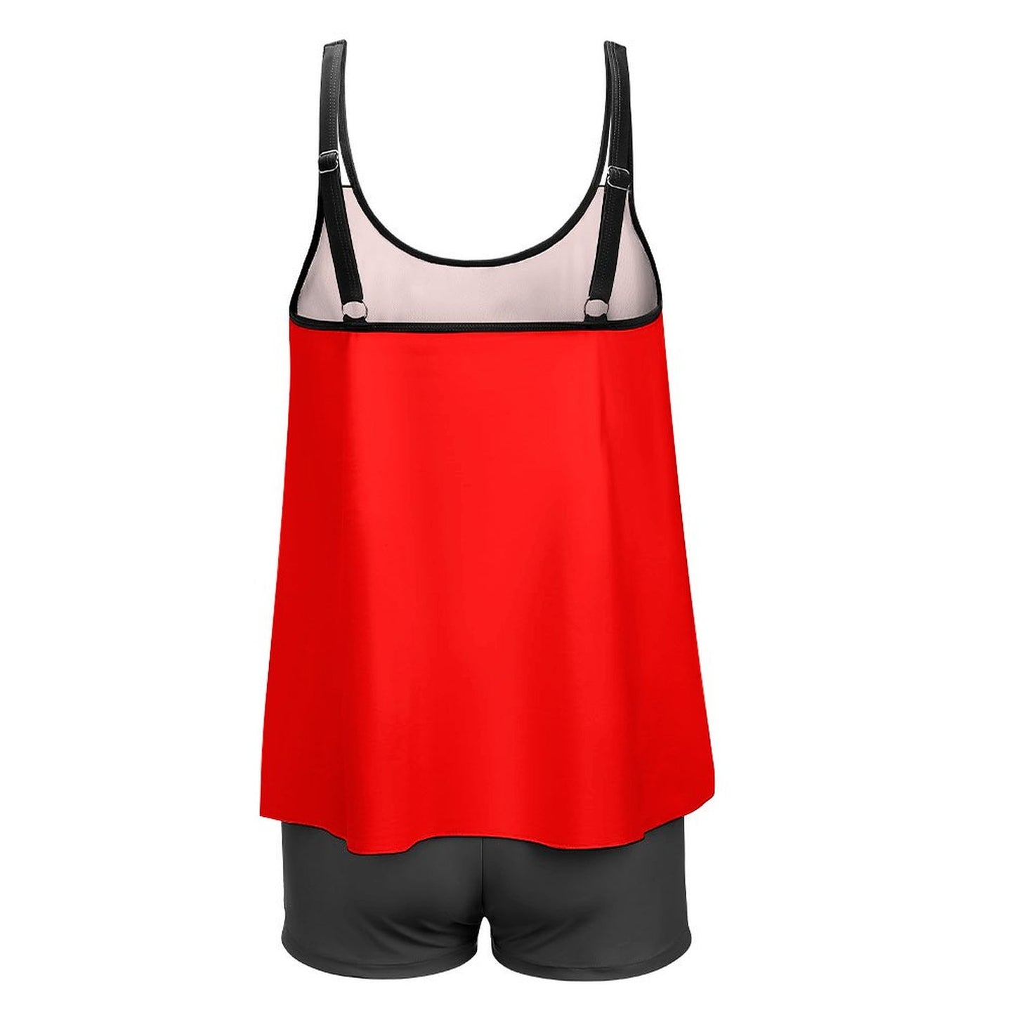 Red Tankini Two Piece Swimsuits