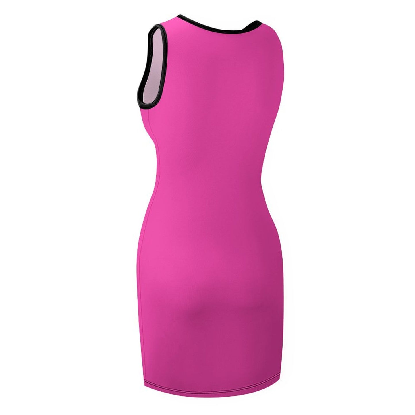 Fluorescent Pink Ladies Tank Dress