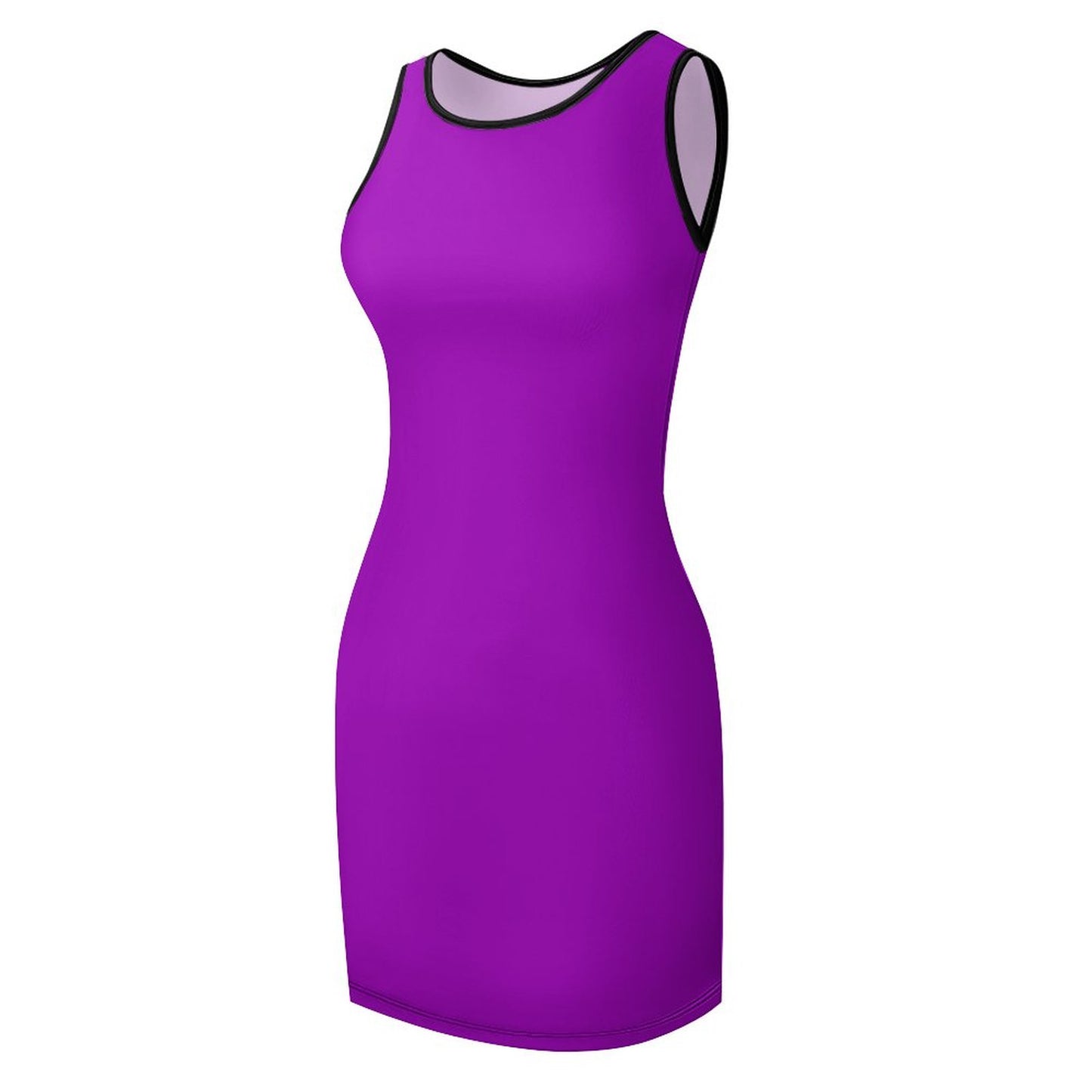 Fluorescent Purple Ladies Tank Dress