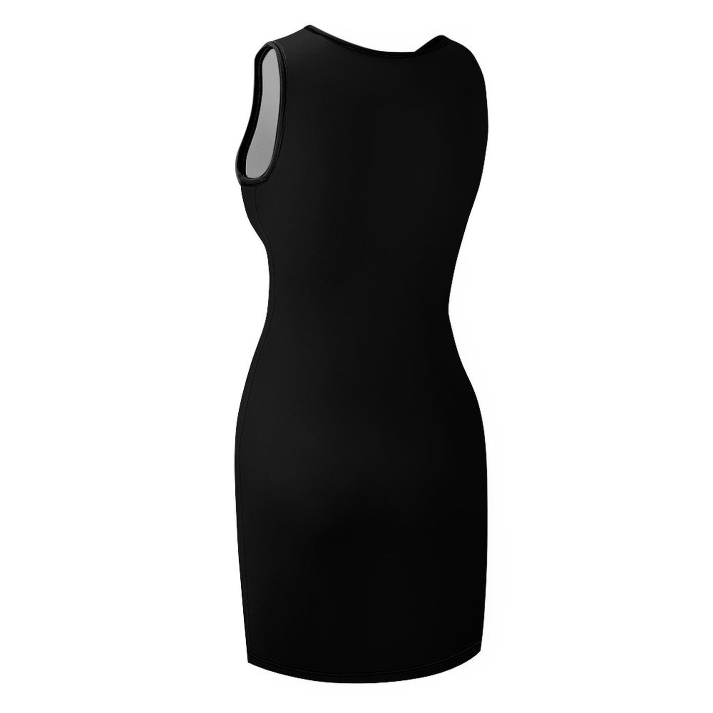 Black Sleeveless Ladies Tank Dress