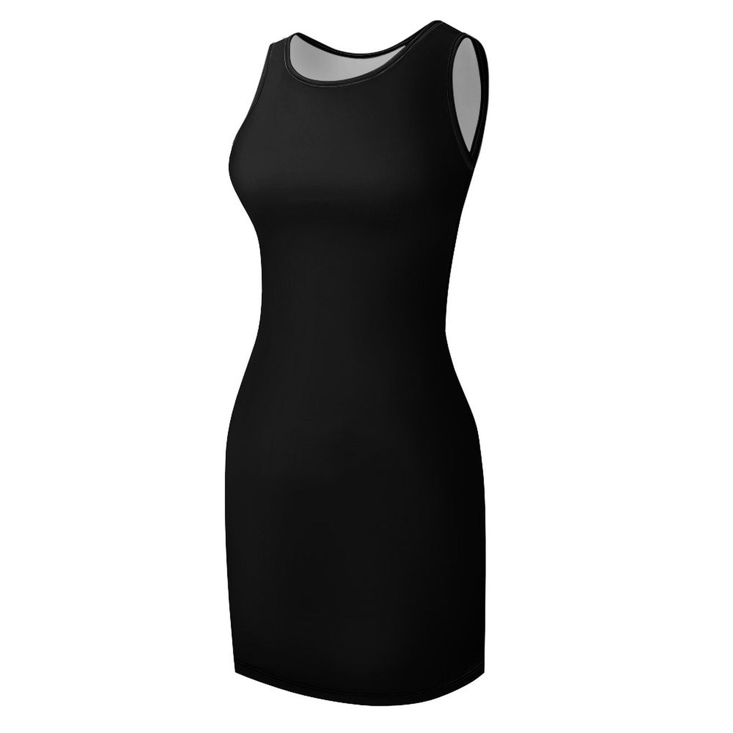 Black Sleeveless Ladies Tank Dress